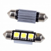 Žiarovka 3 LED SMD sulfit 39 mm biela 6000K 12V CAN-BUS - 2 ks