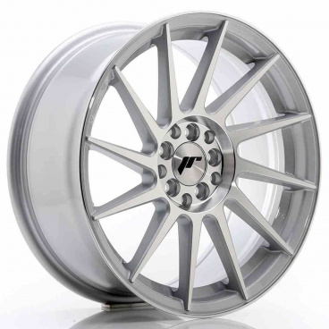 JR Wheels JR22 18x7,5 ET40 5x112/114 Strieborná Leštená Čelná Strana JR Wheels JR22 18x7,5 ET40 5x112/114 Strieborná Leštená Čelná Strana