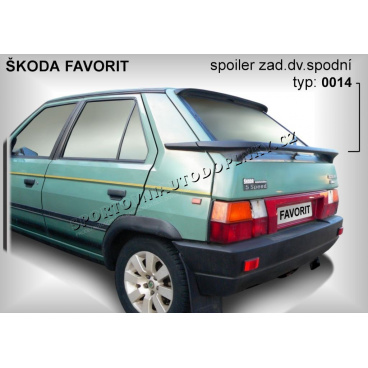 Škoda Favorit spoiler zadných dverí dolný 0014