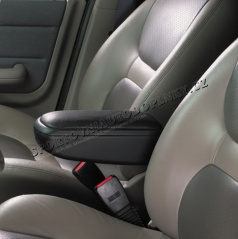 Lakťová opierka Milotec - čierna koža, Škoda Roomster