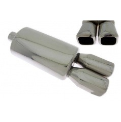Sportovní výfuk TurboWorks 63/86x75 mm dual hranaté koncovky