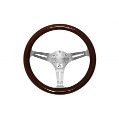 Volant 350mm Drevo Strieborný