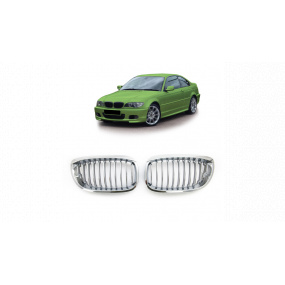 Mriežka BMW 3 E46 Facelift jednotlivé lamely Chróm