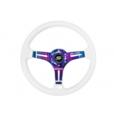 Volant SLIDE 350mm offset:30mm NeoChrome Drevo Biela