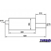 Športový výfuk TurboWorks Bionix, koncovka 76 mm, vstup 63,5 mm