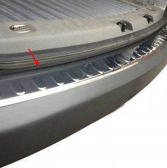 Nerez brúsený kryt hornej hrany zadného nárazníka VW Caddy III 2003-2015