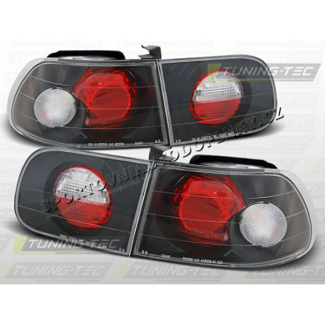 Honda Civic 1991-95 3D zadné lampy kryštalické black 