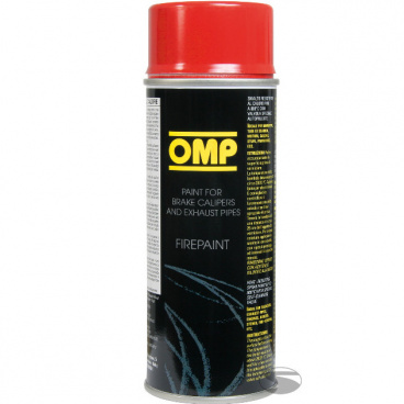 OMP farba na brzdiče, motor červená 400ml do 800 ° C OMP farba na brzdiče, motor červená 400ml do 800 ° C