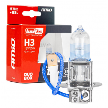 Halogénové žiarovky H3 12V 55W LumiTec NEXT GENERATION +135% DUO AMIO-04403 Halogénové žiarovky H3 12V 55W LumiTec NEXT GENERATION +135% DUO AMIO-04403