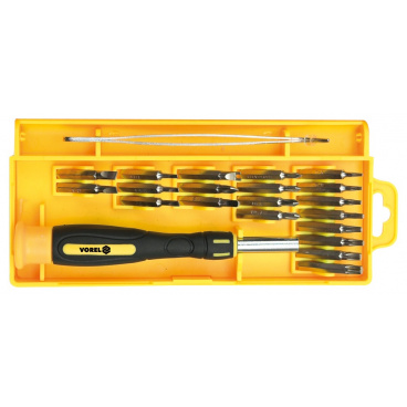 Šroubovák hodinářský + bity 22 ks CrV Šroubovák hodinářský + bity 22 ks CrV