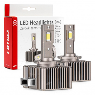 Led autožiarovka XD D8S 70W 6500K 8600LM (s odporom) 2 ks