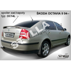 Škoda Octavia II HTB (04+) spoiler zadnej kapoty (EÚ homologácia)