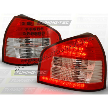 AUDI A3 (8L) 1996-03 zadné LED lampy RED WHITE (LDAU41) AUDI A3 (8L) 1996-03 zadné LED lampy RED WHITE (LDAU41)