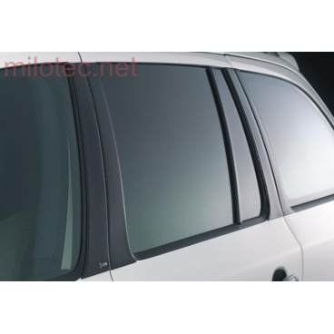 Kryty dverových stĺpikov Milotec - ABS čierna metalíza, Škoda Octavia Combi