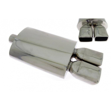 Sportovní výfuk TurboWorks 63/87x65 mm dual hranaté koncovky
