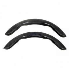 Bočné poťahy volantu 36-38 cm čierna alcantara