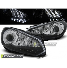 VW Golf 6 10.2008- predné číre svetlá daylight black (LPVWG7)