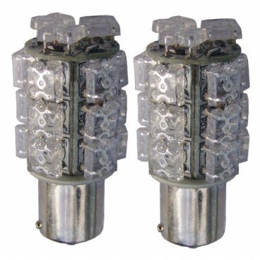 Žiarovky 18 LED BAY15d červené 12V