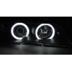BMW E46 04.2003-06 Coupe, Cabrio predné číre svetlá Angel Eyes CCFL Xenon black (LPBMH5)