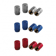 Čiapočky na ventilky - alu šesťhranné rôzne farby sada 4 ks