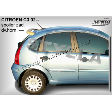 Citroen C3 (02+) spoiler zadných dverí horný (EÚ homologácia)