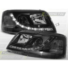 VW T5 2003-09 Predné číre svetlá Daylight LED Black (LPVW38)