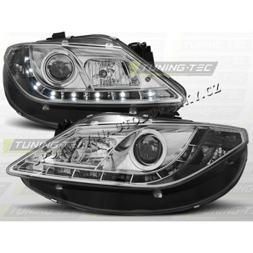 SEAT IBIZA 2008 - PŘEDNÍ ČÍRÁ SVĚTLA DAYLIGHT LED CHROME SEAT IBIZA 2008 - PŘEDNÍ ČÍRÁ SVĚTLA DAYLIGHT LED CHROME