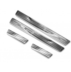 Prahové lišty Dacia Duster II 2018+ nerez matné 4 ks