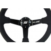 Športový volant WRC čierny kožený 350 mm