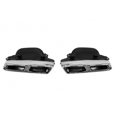 Koncovka tlmiča 285x80mm vstup 160x100mm Mercedes W212 Leštená Sada