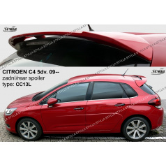 Citroen C4 5D 2009+ zadný spoiler (EÚ homologácia)