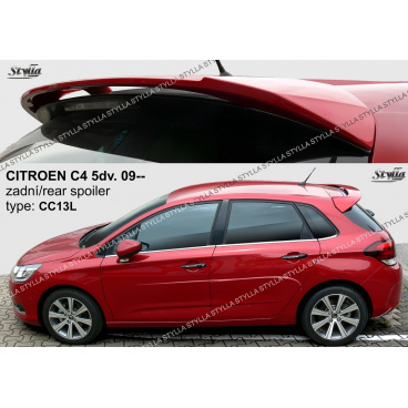 Citroen C4 5D 2009+ zadný spoiler (EÚ homologácia) Citroen C4 5D 2009+ zadný spoiler (EÚ homologácia)