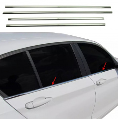 Nerez sada bočných okenných líšt 4 ks BMW 1 F20 2011-19