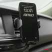Držiak do auta na mriežku s indukčnou nabíjačkou 15W AMIO-03778