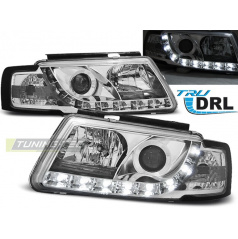 VW Passat B5 3B 11.96-08.00 predné číre svetlá TRU DRL chrome (LPVWD6)