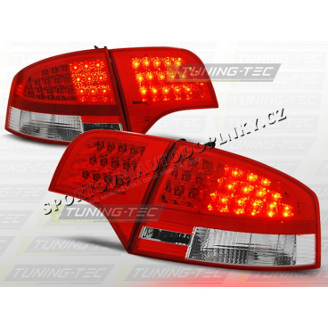 AUDI A4 (B7) SEDAN 2004-08 zadné LED lampy RED WHITE (LDAU53)