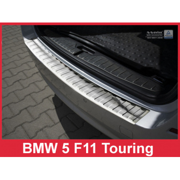 Nerez kryt- ochrana prahu zadného nárazníka BMW 5 F11 2010-17 Nerez kryt- ochrana prahu zadného nárazníka BMW 5 F11 2010-17