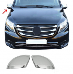 Nerez kryty zrkadiel Omtec Mercedes Benz Vito W447 2014+