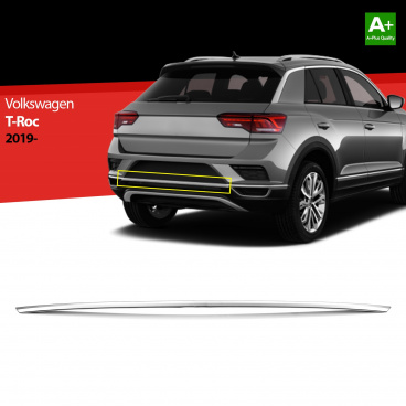 Nerez stredná lišta zadného nárazníka VW T-roc 2017-21 Nerez stredná lišta zadného nárazníka VW T-roc 2017-21