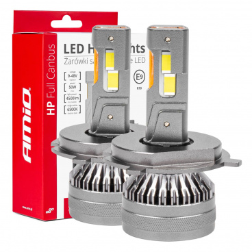 Automobilové LED žiarovky série HP Full Canbus H4/H19 12V 24V 6500K