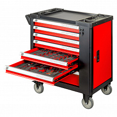 Dielenská skrinka so sadou náradia 258 ks 840x460x870 mm
