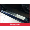 Nerez kryt- zostava-ochrana prahu zadného nárazníka + ochranné lišty prahu dverí Mazda 6 kombi 2012-16