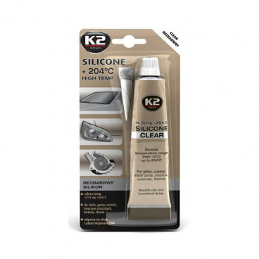 K2 SILICONE CLEAR 85 g - vysokoteplotní čirý silikon K2 SILICONE CLEAR 85 g - vysokoteplotní čirý silikon