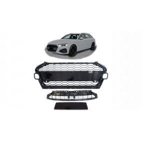 Gril Audi A4 B9 Facelift Lesklá Čierna