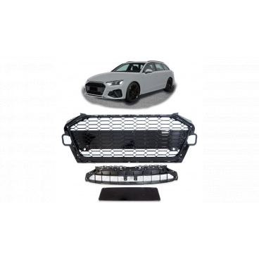 Gril Audi A4 B9 Facelift Lesklá Čierna Gril Audi A4 B9 Facelift Lesklá Čierna