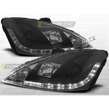 Ford Focus MK1 2001-04 predné číre svetlá daylight LED black (LPFO25) Ford Focus MK1 2001-04 predné číre svetlá daylight LED black (LPFO25)