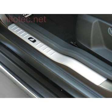Kryty prahov ABS - strieborné matné, Škoda Yeti 09/2009 +