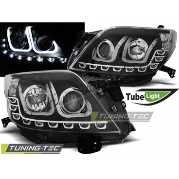 Toyota Land Cruiser 150 2009- přední světla Tube Light black Toyota Land Cruiser 150 2009- přední světla Tube Light black