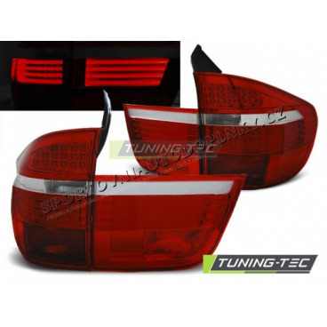 BMW X5 E70 03.2007-03.2010 zadné lampy red white LED (LDBM91)