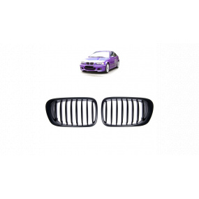 Gril BMW 3 E46 jednotlivé rebro Matná čierna